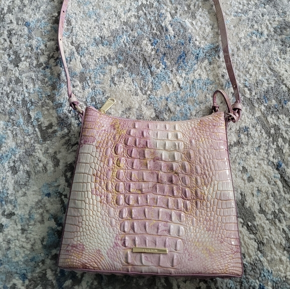Brahmin Handbags - Brahmin Lilac Katie Crossbody Purse Leather New